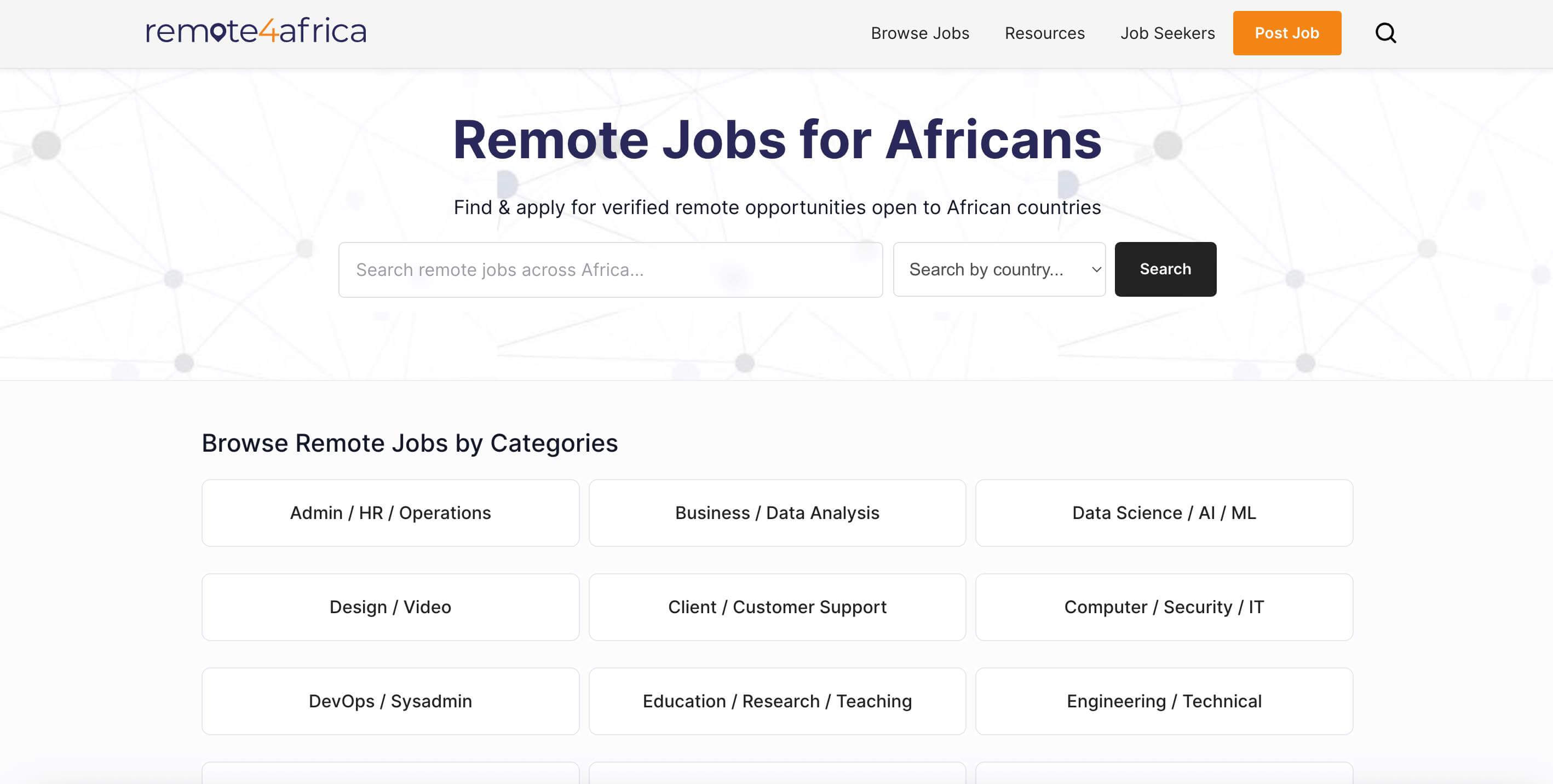 Remote4Africa Remote Jobs Platform